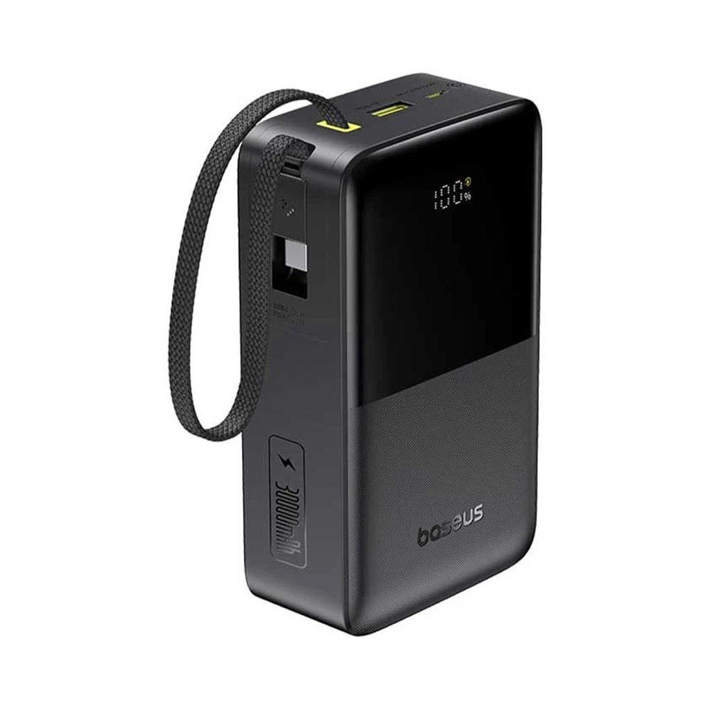 پاوربانک 30000 میلی آمپر باسیوس 22.5 وات مدل Baseus EnerFill FC51 Bipow2 Pro به همراه کابل متصل با گارانتی 24 ماهه شرکتی