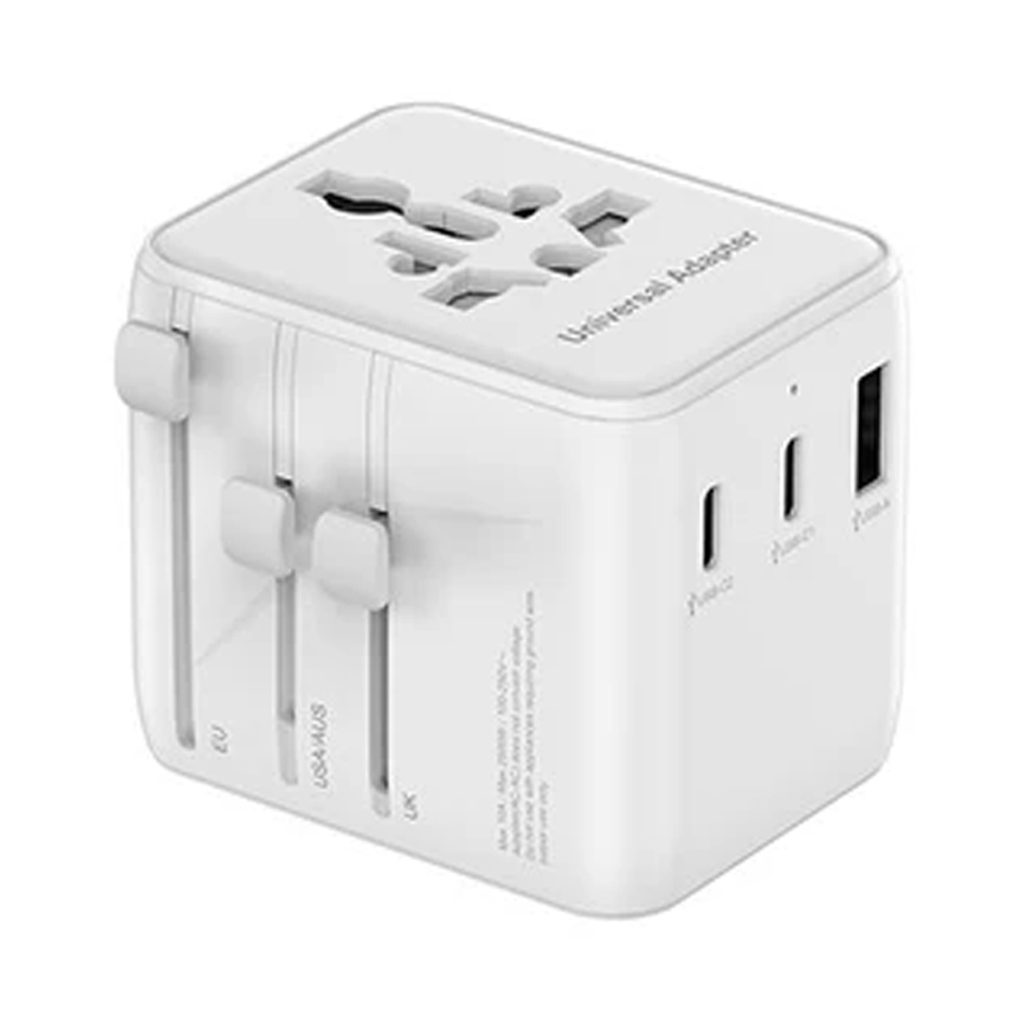 شارژر دیواری 25 وات تی سی اچ مدل TCH Universal UCA25 با 2 خروجی USB-C و 1 خروجی USB با گارانتی 18 ماهه شرکتی — تصویر ۲