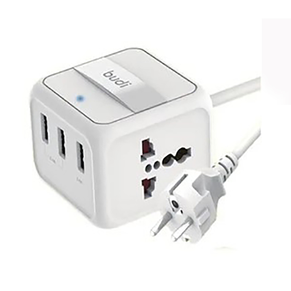 شارژر رومیزی و چندراهی برق 24W بودی با سه خروجی USB مدل M8J311EC با گارانتی 18 ماهه (6 ماه تعویض)