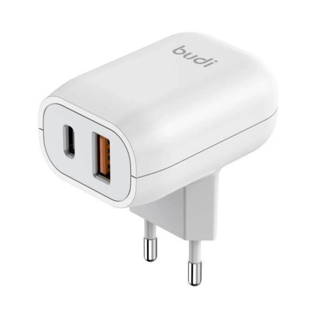 شارژر دیواری 20W بودی PD و QC3.0 و فست با 2 پورت مدل AC339VEW با گارانتی 18 ماهه (6 ماه تعویض) — تصویر ۲