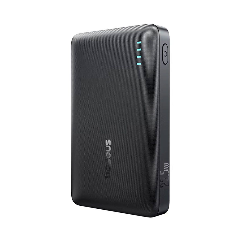 پاوربانک 10000 میلی آمپر باسیوس 22.5 وات مدل Baseus EnerFill FP21 به همراه کابل USB-C به USB-C توان 60 وات طول 0.3 متر با گارانتی 24 ماهه شرکتی
