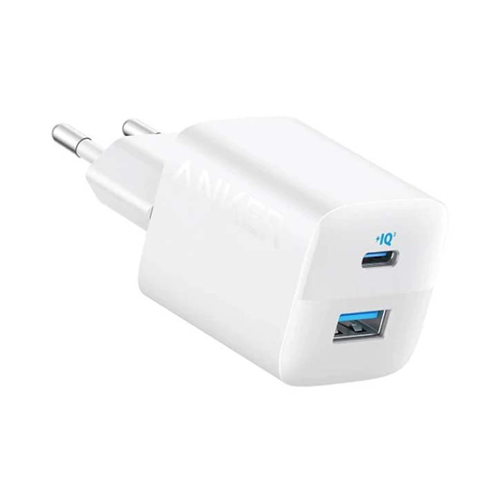شارژر دیواری 33 وات انکر مدل Anker 323 Charger A2331 با 1 خروجی USB و 1 خروجی USB-C با گارانتی 18 ماهه شرکتی