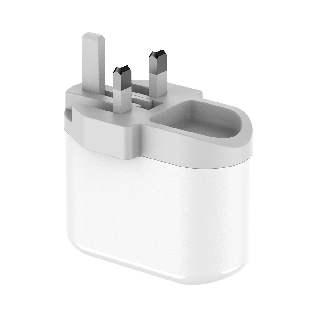 شارژر دیواری 36W بودی PD و فست با یک خروجی USB و یک خروجی USB-C و سری قابل چرخش مدل AC328UW با گارانتی 18 ماهه (6 ماه تعویض) — تصویر ۲