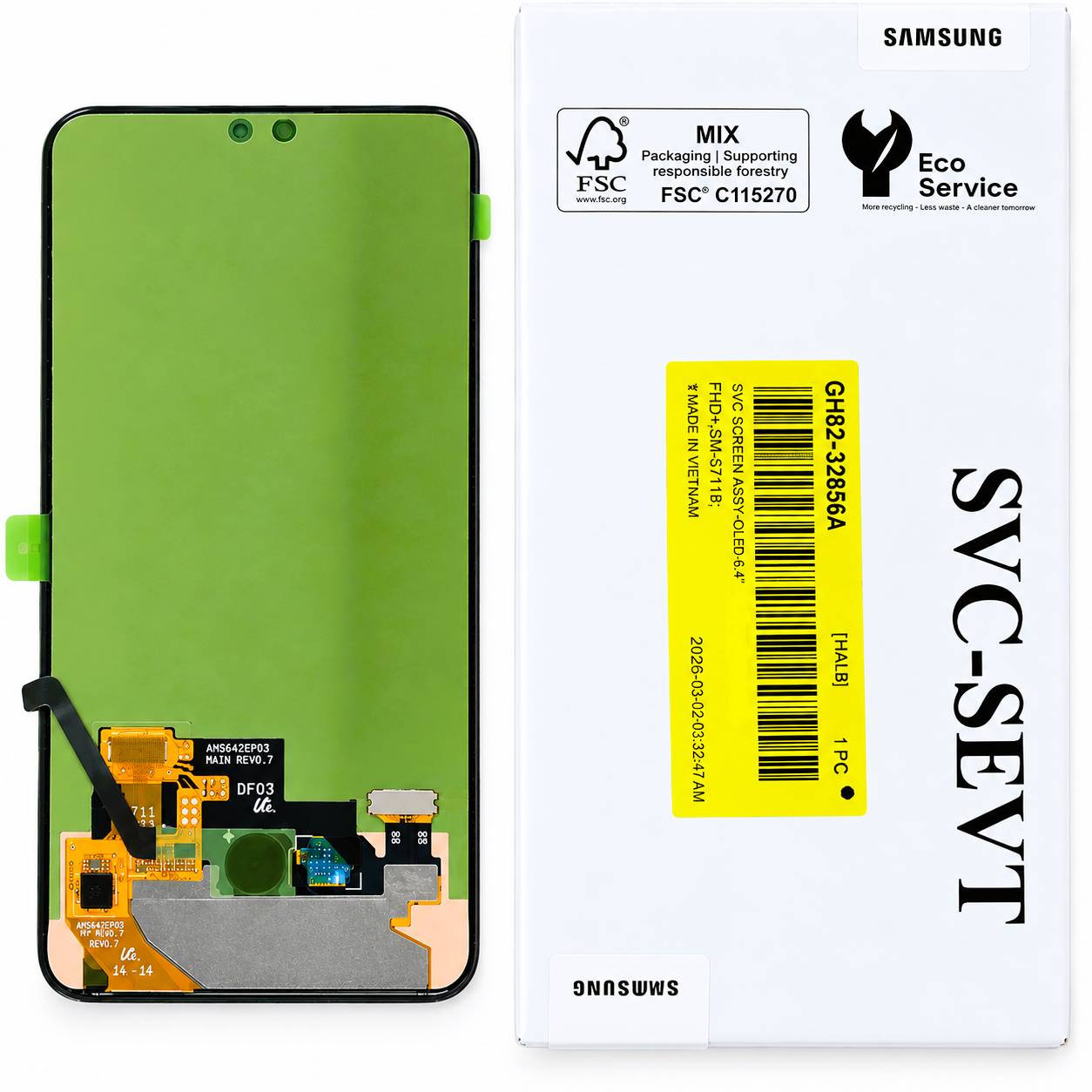 LCD SAMSUNG S23 FE - 5G (S711) N.F (SERVICE PACK)