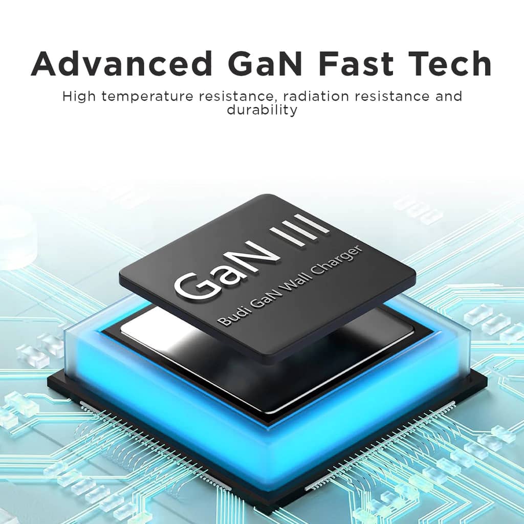 شارژر دیواری 65W GaN بودی PD و فست سه پین با 2 پورت مدل AC320UW با گارانتی 18 ماهه (6 ماه تعویض) — تصویر ۶