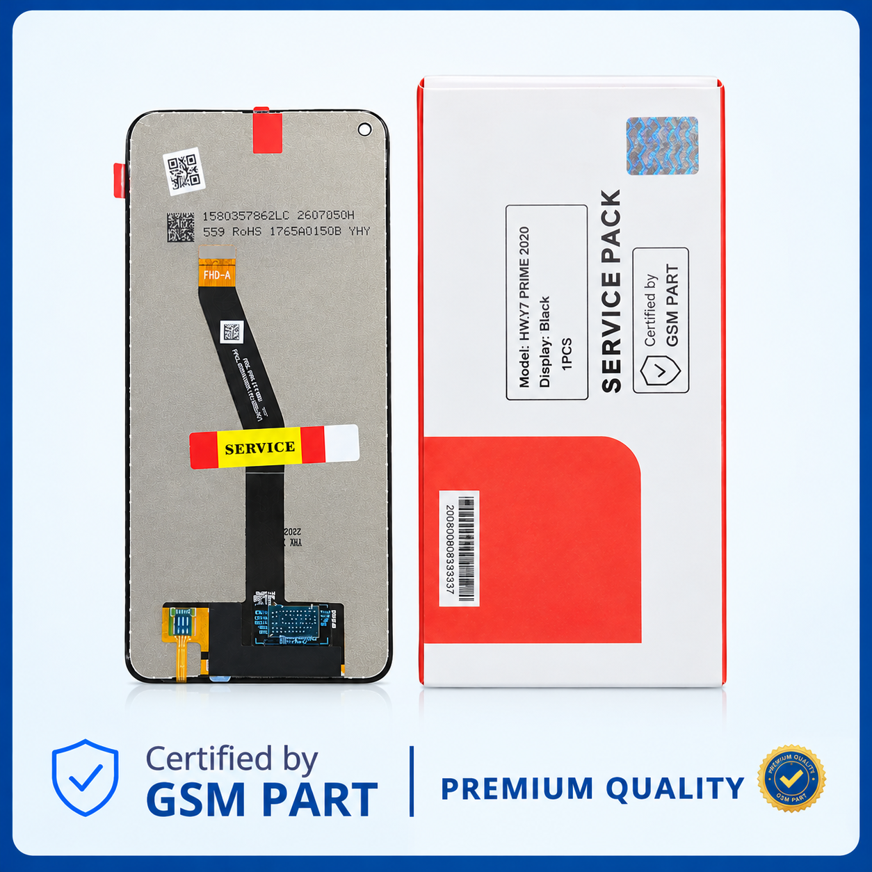 LCD HUAWEI Y7 PRIME 2020 N.F (ORIGINAL) GSM PART