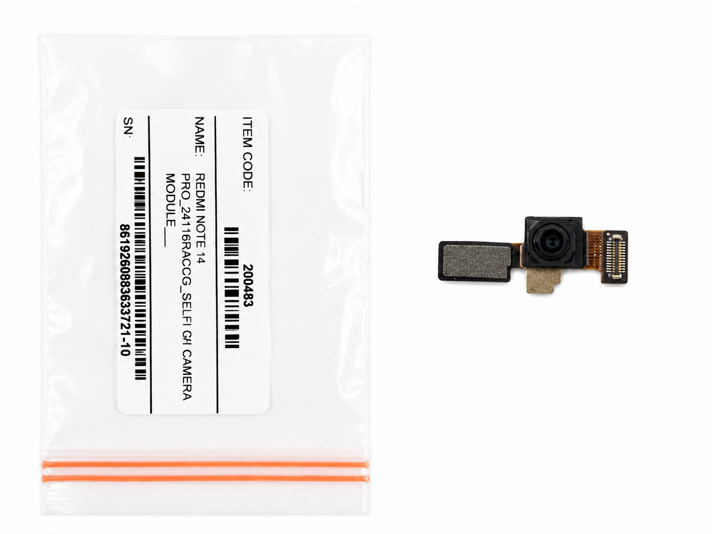 (روکاری) SELFIE CAMERA MODULE XIAOMI REDMI NOTE 14 PRO (24116RACCG) SECOND با گارانتی سه ماهه جی اس ام سرویس